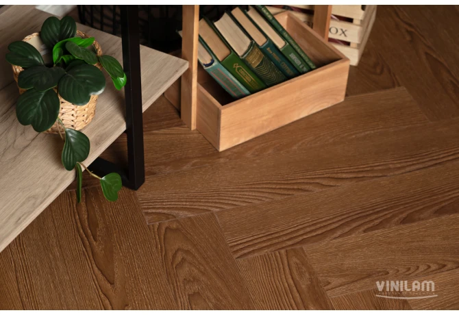 1-670x460 Кварцвиниловая плитка CERAMO VINILAM IS11200 Паркет Винсент — изображение 1