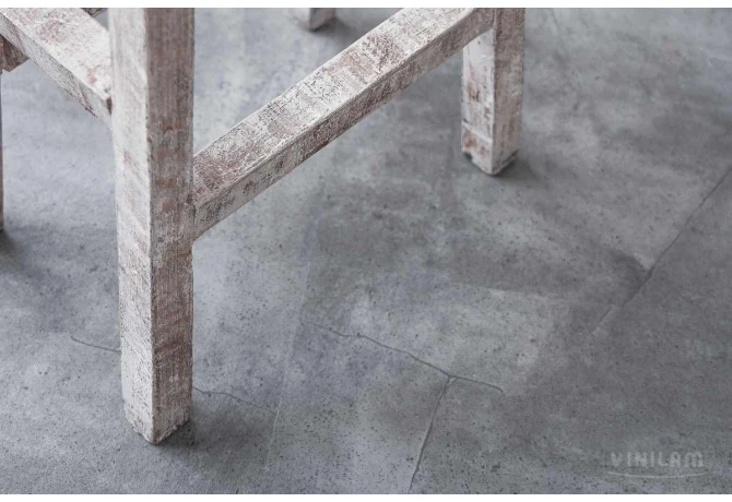 3-670x460 Кварцвиниловая плитка CERAMO VINILAM Серый Бетон 61602 Glue — изображение 1
